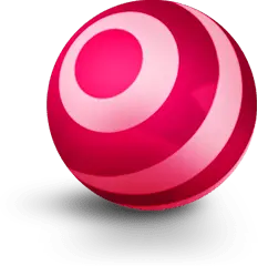 Pink Striped Sphere - gradient - Lossless PNG