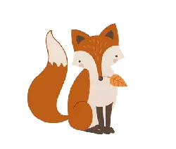 Fox - leaf - High Resolution PNG