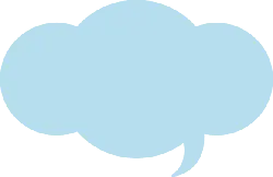 Speech Bubble Cloud - icon - Lossless PNG