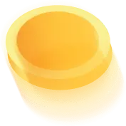 Yellow Button - glowing - No Watermark PNG