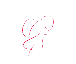 Abstract Line Drawing of a Figure - red - Free PNG