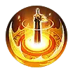 Flaming Sword - power - fire - High Resolution PNG