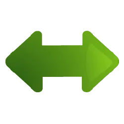 Double Arrow - green - PNG Images