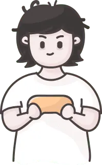 Cartoon Character Playing Games - character - PNG