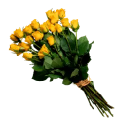 Yellow Rose Bouquet - beautiful - No Background PNG