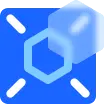 Blue Hexagon - icon - Free Download PNG