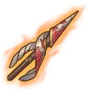 Flaming Spear - red - No Watermark PNG