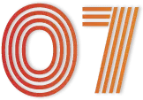 Number 07 - red - High Resolution PNG