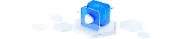 Blue Cube - technology - design - Transparent Background PNG