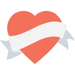 Heart with Ribbon - ribbon - Transparent Layer PNG