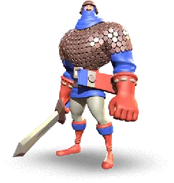 Iron Armor Warrior - red - High Resolution PNG