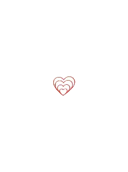 Heart Pattern - red - minimalist - PNG