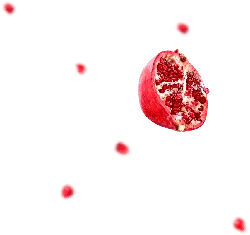 Pomegranate - sweet - red seeds - High Resolution PNG
