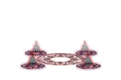 Four Cornered Star Pattern - red - Transparent Background PNG