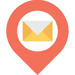 Envelope Icon - location - Transparent Background PNG