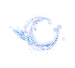 Frosty Crescent Moon - frost - No Background PNG