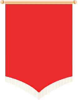 Red Flag - stripes - Transparent Background PNG