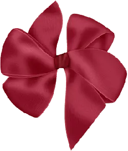 Red Bow - hair accessory - High Resolution PNG
