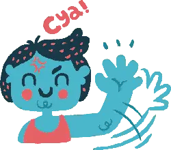 Goodbye Girl Waving Hand - little girl - Lossless PNG