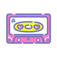 Heart-shaped Cassette Player - heart shape - High Resolution PNG
