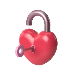 Heart Lock - love - Lossless PNG