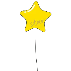 Yellow Star - shiny - cartoon - No Watermark PNG