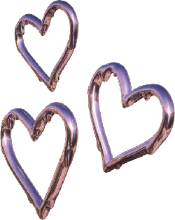 Heart Balloon - metallic texture - Transparent Background PNG