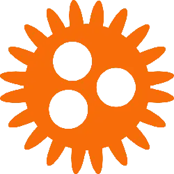 Gear Pattern - orange - No Watermark PNG
