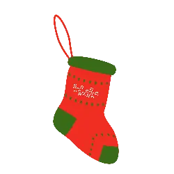 Christmas Stocking - red - High Quality PNG
