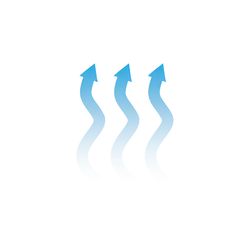 Blue Arrows - Highly Rated PNG