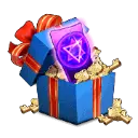 Gift Box - box - glowing - No Background PNG
