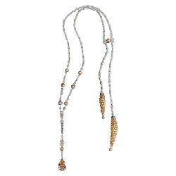 Pearl and Diamond Necklace - jewellery - Lossless PNG