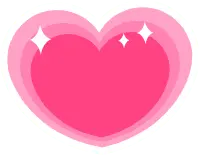 Pink Heart - decorative - PNG Images