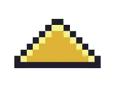 Pixel Triangle - geometric - High Resolution PNG