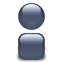 Blue Sphere Human Icon - icon - Free PNG