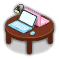 Laptop and Desk Lamp - work - High Resolution PNG