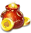 Gold Coin Pot - wealth - PNG