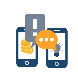 Phone Chat Icon - interaction - PNG Images