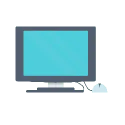 Computer Monitor and Mouse - office - Free PNG