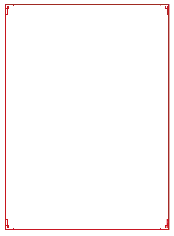 Red Border - Transparent Background PNG