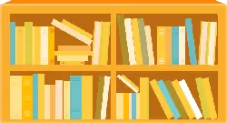 Bookshelf - knowledge - No Background PNG