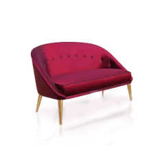 Red Sofa Chair - comfortable - Free PNG