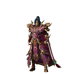 Purple Golden Armor Warrior - golden - Free Download PNG