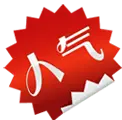 Silhouette of a person - red - Transparent Layer PNG