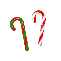 Candy Cane - red - PNG