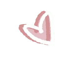 Pink Heart Pattern - simple - outline - High Resolution PNG