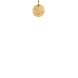Zodiac Charm - gold - PNG Images