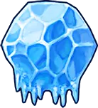 Ice Crystal Skull - ornament - Free PNG