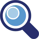 Magnifying Glass Icon - observe - search - Transparent Background PNG
