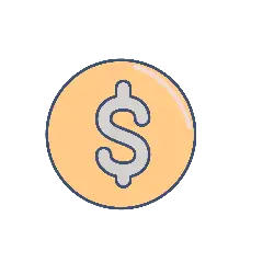 Dollar Sign - icon - High Resolution PNG